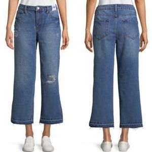 Kensie high rise relaxed crop jeans, size 2/26